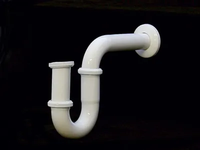 Produktbild von Siphon Sifon für Waschbecken 1 1/4 Zoll Weiss