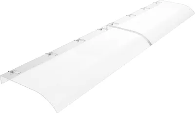 Obrázok produktu pre JOIEYOU strieška na vchodové dvere 240x50 cm strieška na vchodové dvere UV ochrana strieška na vchodové dvere oblúková strieška priehľadný PP plast