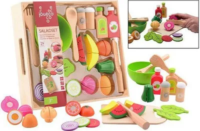 Obrázek produktu pro Dřevěný salátový set s tácem 29ks 36m+