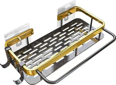 Produktbild von Alu-Küchen-Organizer, hängend, mit Haken, schraubenfrei