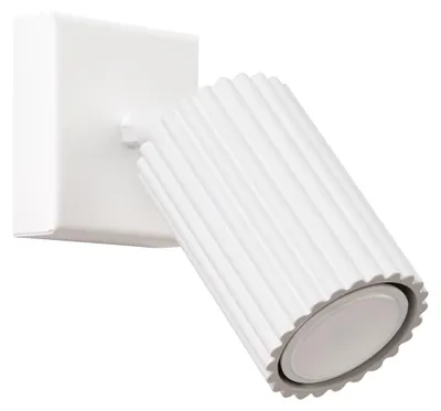 Zdjęcie produktu dla Kinkiet nowoczesny KARBON biały 1xGU10x10W aluminium wym:8x16x8cm IP20 Sollux Lighting