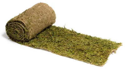 Tafelloper aus Schaumstoff auf Jute, 20 cm x 2 m, Grün