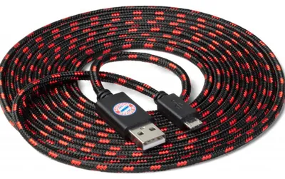 Produktbild von Snakebyte FCB MICRO USB CHARGING CABLE, 3 m, USB A, Schwarz, Rot
