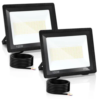 Produktbild von Peviasot LED Strahler Außen 100W, IP66 LED Fluter mit 3 Farbtemperaturen, 3000K/4000K/6500K, 2er Set