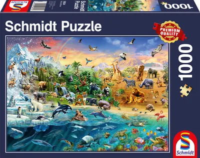 Obrázok produktu pre Puzzle 1000T. Welt der Tiere