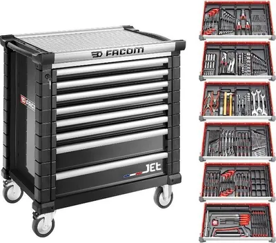 Image de Facom Werkstattwagen JET.8NM3A m. 22 Modulen