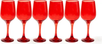 Immagine prodotto di Excelsa Set di 6 bicchieri Monterosso Glass 7,2x7,2x22 cm Rosso