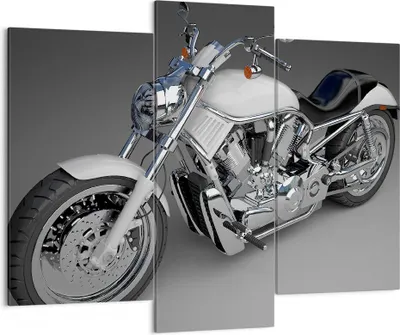 Produktbild von Bild auf Leinwand - Leinwandbild - Motorrad Geschwindigkeit Motor - 130x100cm - Wand Bild - Wanddeko - Leinwanddruck - Bilder - Kunstdruck - Leinwand bilder - Wandkunst - CB130x100-0516