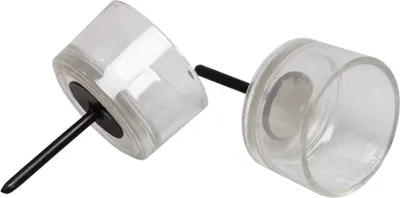 Produktbild von Teelichthalter Stecker Glas Windlicht Ø5,2cm H3,5cm + 4,5cm Stab Kerzenhalter