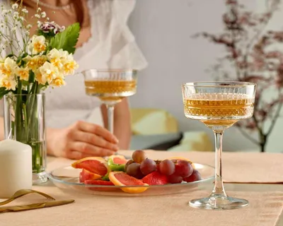 Produktbild von Hermia Concept, PB-440436, Martini-Glas-Set (4-teilig), Transparent, 100% GLAS, 10,1 x 10,1 x 16,4 cm