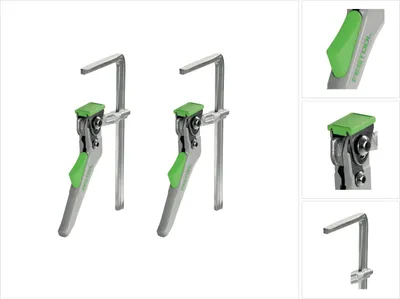 Zdjęcie produktu dla Zestaw zacisków dźwigniowych Festool 2x FS-HZ 160 ( 2x 491594 ) do szyny prowadzącej FS/2