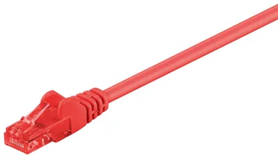 Produktbild von Patchkabel CAT 6, U/UTP, rot
