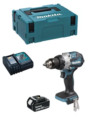 Immagine prodotto di Trapano a percussione MAKITA DHP492RFJ1 (1 x 3,0Ah + DC18RC + MAKPAC 2)