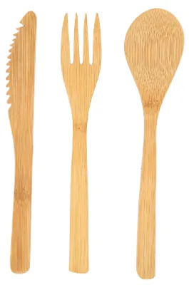 Produktbild von 3-teiliges Geschirr-Set im japanischen Stil, für die Küche, Gabel, Löffel, Messer