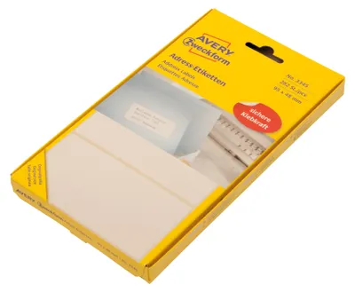 Obrázek produktu pro Avery Zweckform® 3345 Adresní štítky - 95 x 48 mm, samolepicí, 282 kusů
