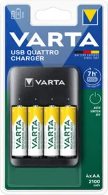Image de VARTA Quattro Chargeur USB + 4 AA 2100 mAh R2U