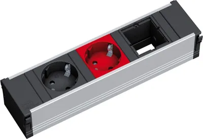 Produktbild von BACHMANN CONI 1xCEE7/3 sw 1xCEE7/3 rot, 1xCustom 2xIN GST18 Schwarz GST18 Rot