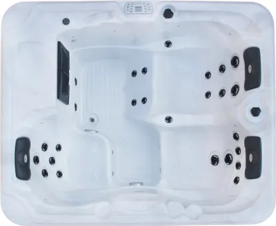Obrázok produktu pre Vonkajšia vírivka Oasis White vrátane krytu a schodíkov - 208 x 175 x 90 cm