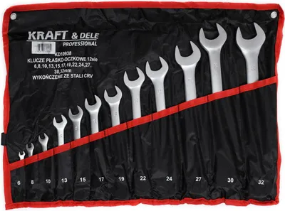 Obrázek produktu pro Klíče očkoploché Kraft&Dele KD10938, 12 ks