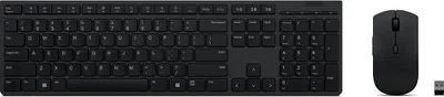 Produktbild von Lenovo 4X31K03975, Volle Größe (100%), Kabellos, RF Wireless + Bluetooth, Scherenschalter, Grau, Maus enthalten