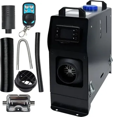 VEVOR Riscaldatore Diesel 12V 5KW Per Camper E Auto - Controllo Bluetooth, Temperatura Regolabile 8-36&deg;C, Consumo 0.16-0.52L/h, Senza Installazione