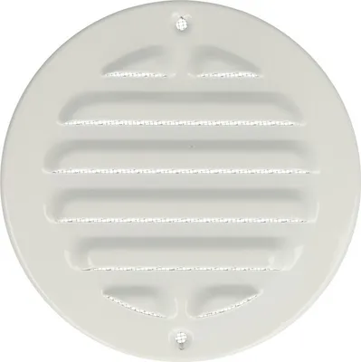 Produktbild von Upmann Wetterschutzgitter, rund, weiß 100 mm