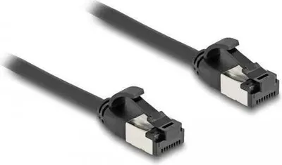 Imagen del producto de Delock - Cable de red - RJ-45 (macho) a RJ-45 (macho) - 1 metro - U/FTP - CAT 8.1 - sin conector - Negro