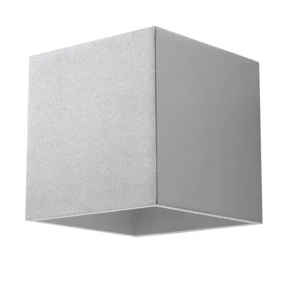 Produktbild von Wandleuchten QUADX 1 grau LED 3000K 1xG9 8W 10x12x10cm Sollux Lighting