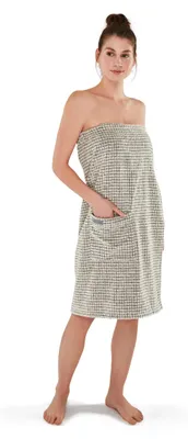 Zdjęcie produktu dla Möve Eden Sarong z weluru, wykonany z 90% bawełny i 10% lnu, w rozmiarze 40-48, kolor: naturalny