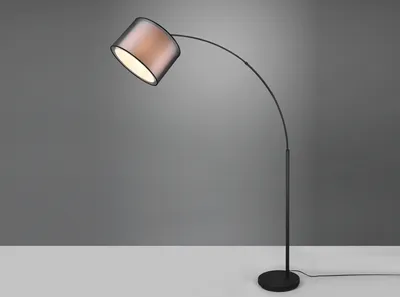 Produktbild von Trio Burton Stehleuchte E27  ⌀35cm Schwarz Matt Bogenleuchte