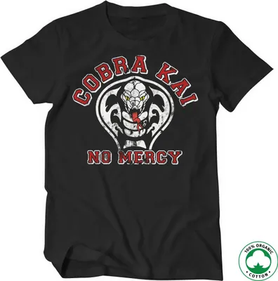 Produktbild von Cobra Kai - No Mercy Organic T-Shirt - X-Large - Black
