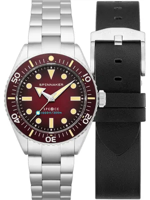 Produktbild von Spinnaker Herrenuhr Spence 300 Crimson Red SET