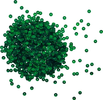 Produktbild von Oblique Unique 1400 Pailletten Konfetti gewölbt 6 mm zum Dekorieren und Basteln - dunkelgrün matt