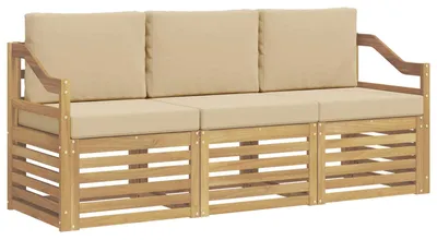 Immagine prodotto di vidaXL Set divani in legno massello di acacia