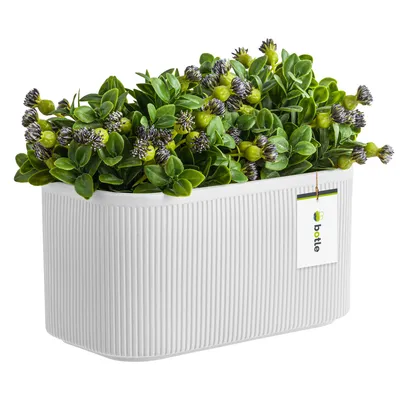 Immagine prodotto di Vaso di fiori Vaso di fiori Colore Avorio 25,5 cm H13,5 cm Superficie opaca Modern Glamour