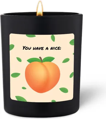 Produktbild von ChattyCandles Duftkerze Schwarz Woody You have a nice: Peach