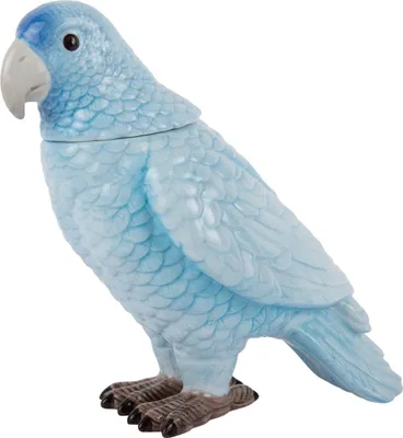 Produktbild von Present Time - Vorratstopf Bird - Sanftes Blau - 22.5x11.8x20.7cm