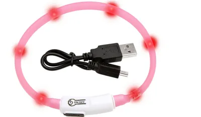 Produktbild von Karlie - Visio Light Led Halsband Katze Rose, 35Cm