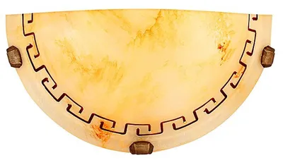 Immagine prodotto di Applique GRECKI in ottone e ecru, 1xE27x40W, vetro, dimensioni: 15x30x9 cm, IP20, Candellux