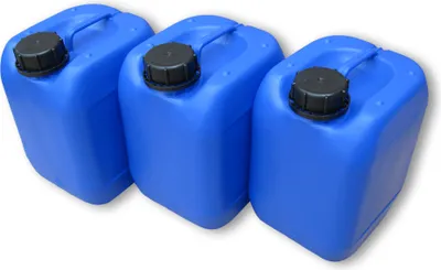 Produktbild von 3 Stück 5 Liter 5 L Kanister Wasserkanister Campingkanister Farbe blau lebensmittelecht DIN51 (3x5knb51)