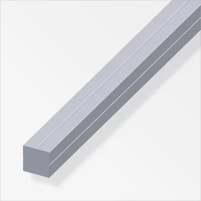 Produktbild von alfer Quadratstange 1 m, 7.5 mm Aluminium roh blank