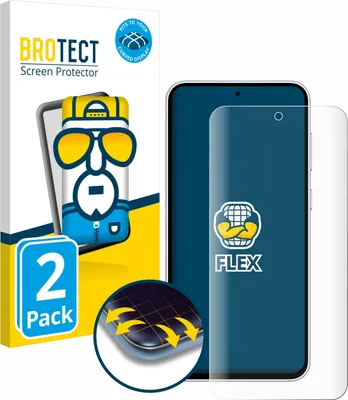Produktbild von 2x BROTECT Fullscreen Schutzfolie für Samsung Galaxy S23 FE Displayschutz Folie Fullcover Klar Transparent