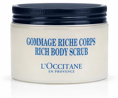 Produktbild von L'Occitane Shea Butter Ultra Rich, Körperpeeling, Unisex, Jeder Hauttyp, Entblätternd, Glättend, Weichmachend, Behälter, Sheabutter, Aprikosenöl