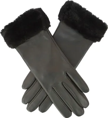 Produktbild von Eastern Counties Leather - Damen Winterhandschuhe "Debbie" - Leder, Kunstfell EL338 (XL) (Schwarz)