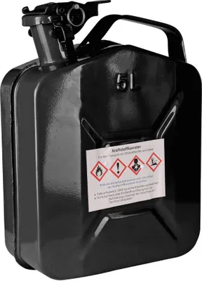 Produktbild von Kraftstoffkanister Benzinkanister Metall Dieselkanister Reservekanister schwarz 10L