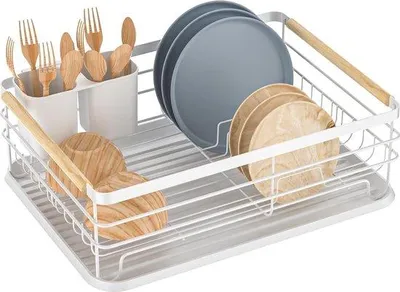 Produktbild von Famanu Abtropfgestell Hochwertige Materialien - Metall mit Holzgriffen