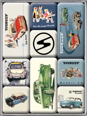 Produktbild von Nostalgic-Art - 9tlg. Magnetset - Trabant