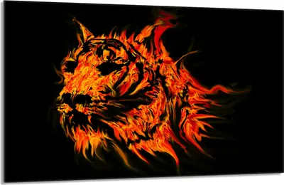 Produktbild von Herdabdeckplatte 80x52cm 1-teilig Glaskeramikkochfeld-Abdeckung Spritzschutz, Tiger Schwarz