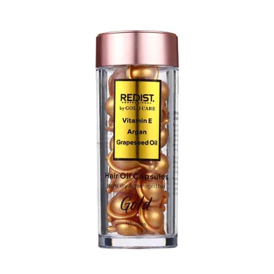 Produktbild von Redist Gold Haarpflege-Kapseln mit Vitamin E, Arganöl & Traubenkernöl – 30 Stück