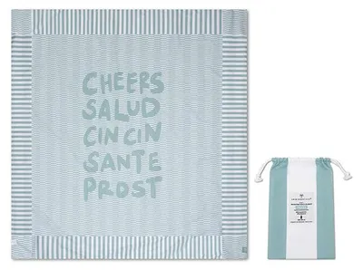Immagine prodotto di Telo mare Swim Essentials in microfibra - Verde - Cheers - 180 X 180 cm